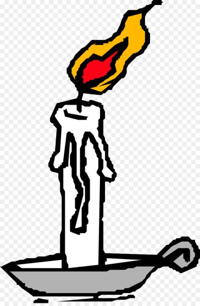 Свечка горит рисунок