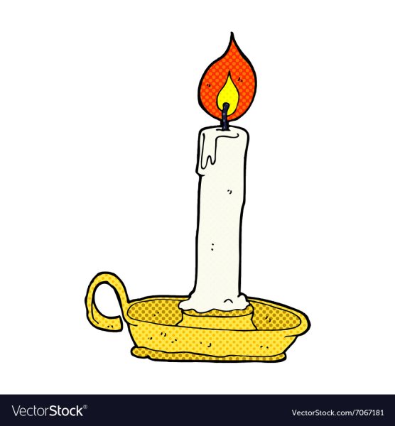 Мультяшная сгоревшая свеча