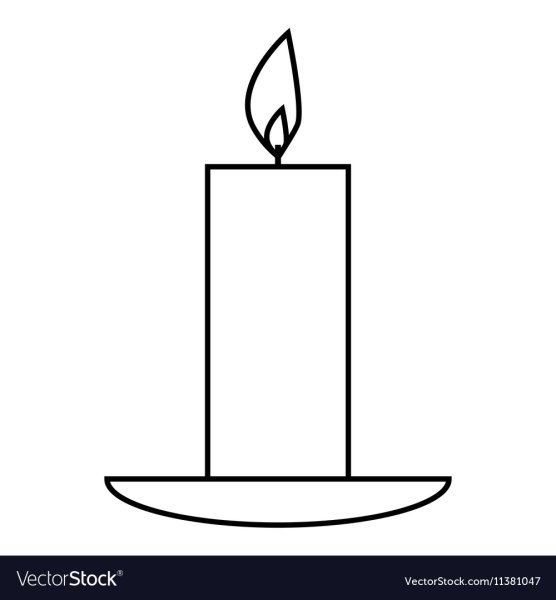 Свеча схематично