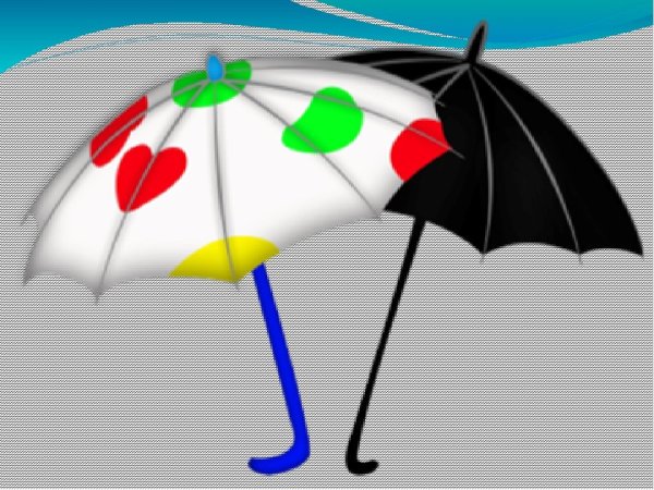 Оле Лукойе с черным зонтиком