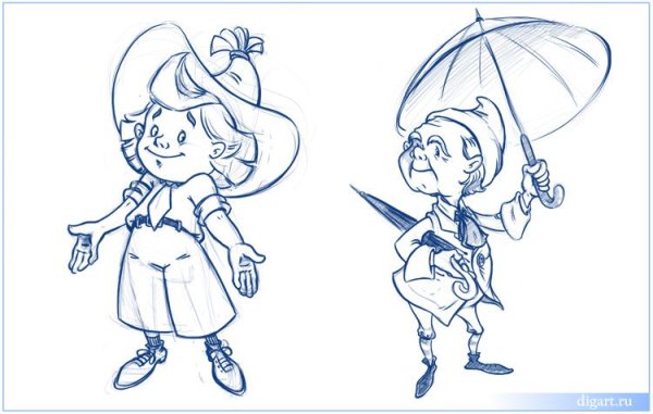 Оле Лукойе черно белая