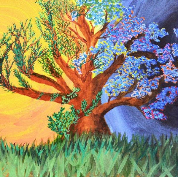 Противоположности с деревьями