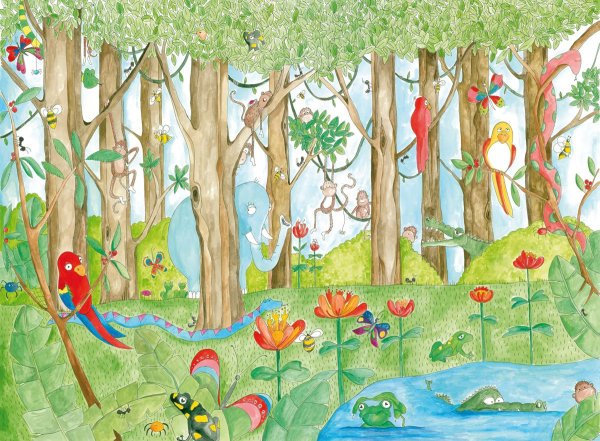 Обои джунгли в детскую