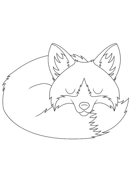 Контур лисы