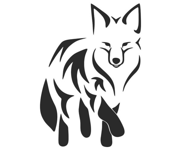 Лиса рисунок