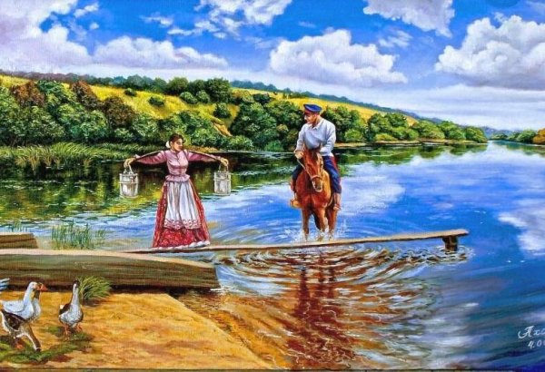 Рисунок на казачью тему