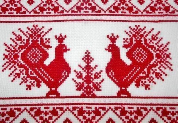 Обережная Славянская вышивка птица