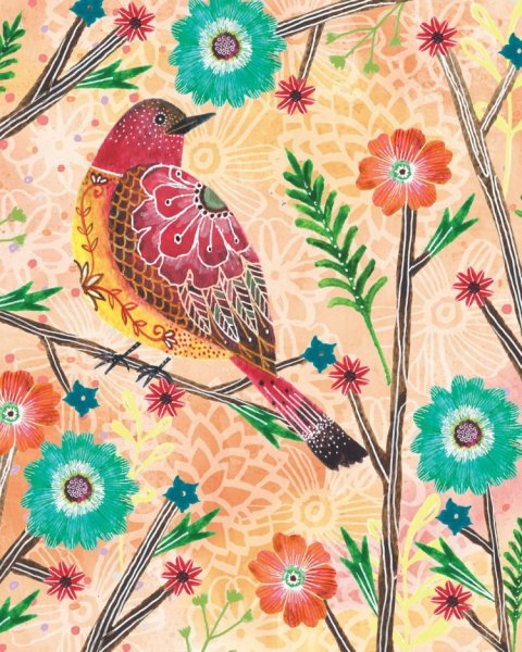 Декоративное рисование птиц