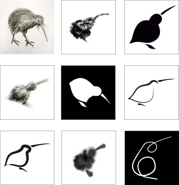 Стилизация точка линия пятно