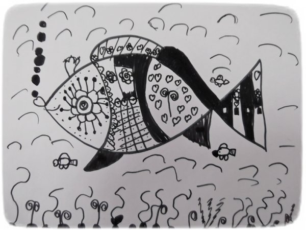 Линия пятно рисунок