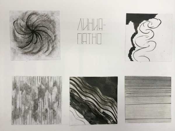 Пропедевтика точка линия пятно