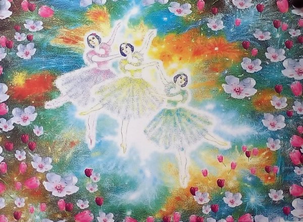 Балерина акварель