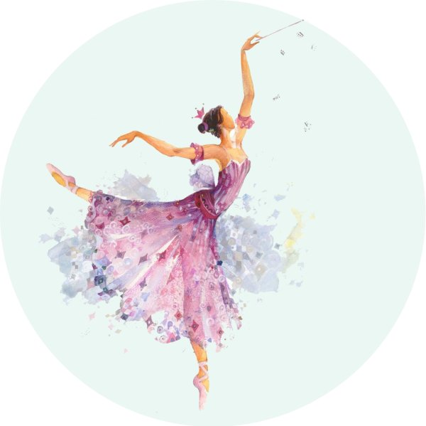 Балерина акварель