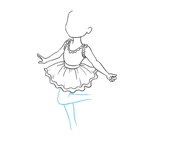 Балерина из балета Щелкунчик рисунок