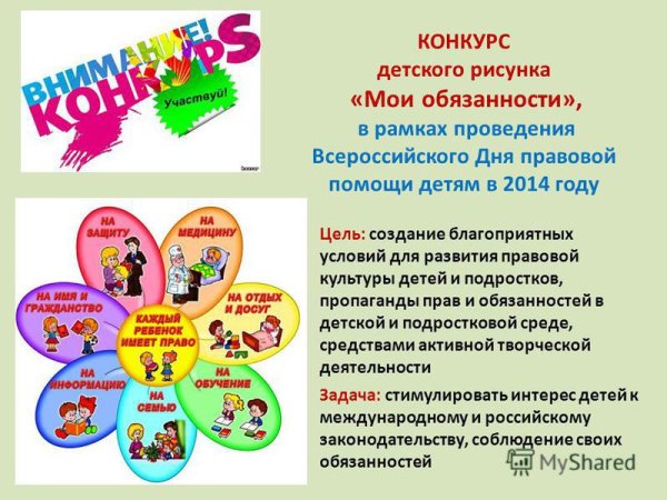 Тема Мои права и обязанности