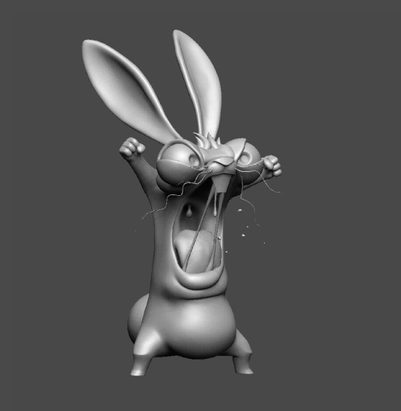 Смешной заяц арт