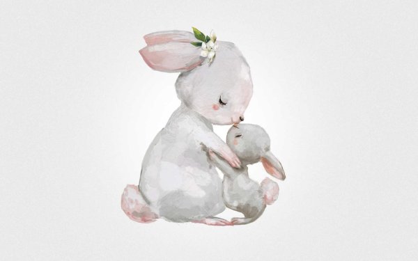 Акварельный зайчик
