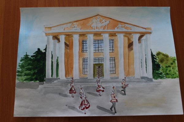 Эскиз дворца культуры