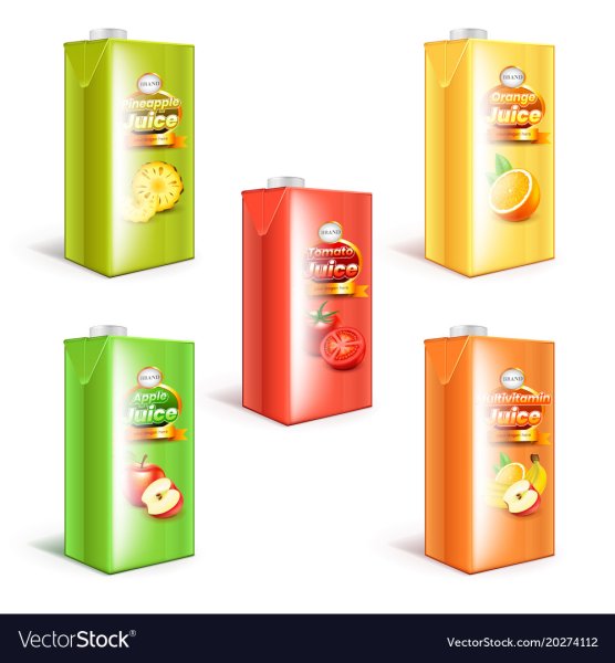 Пачка сока рисунок