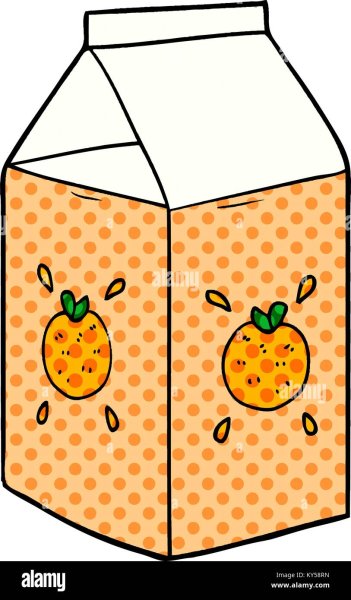 Пакет сока нарисовать