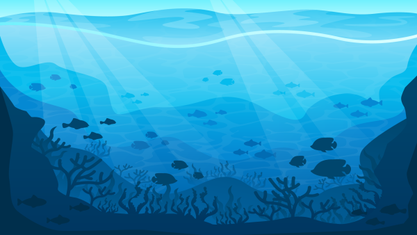Морское дно силуэт