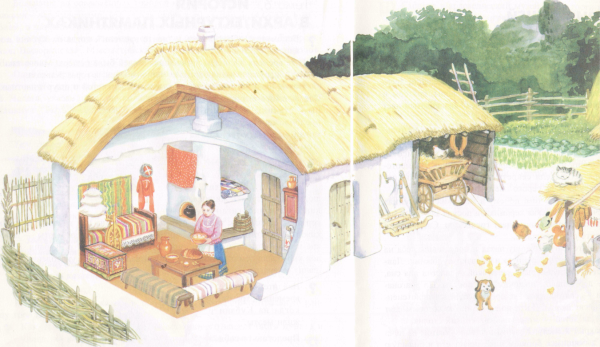 Жилище Казаков на Кубани рисунок