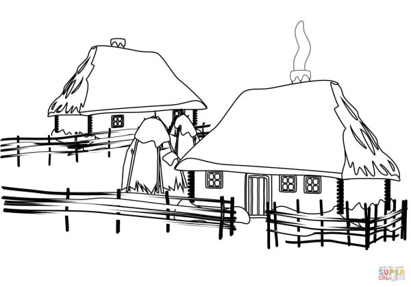 Хата Тараса Шевченка малюнок