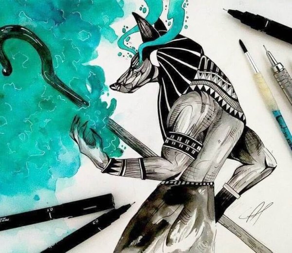 Анубис древнеегипетский древнеегипетский Бог