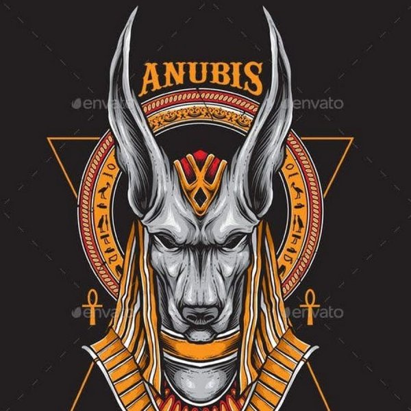 Анубис и Бастет тату