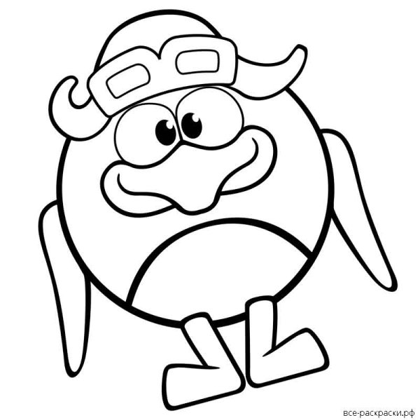 Раскраски Смешарики кар Карыч