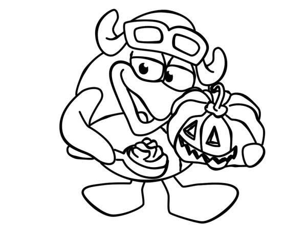 Пин из смешариков раскраска