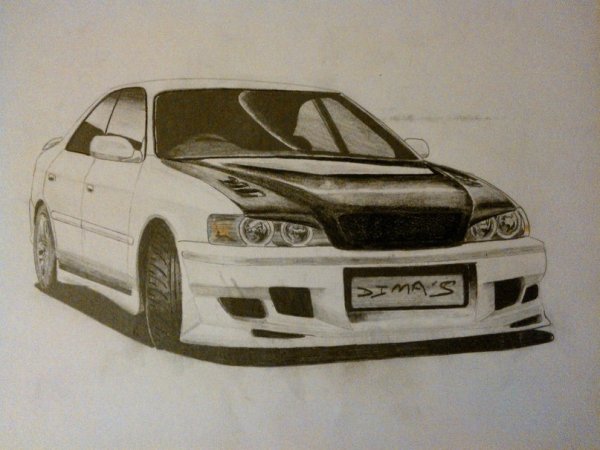 Toyota Chaser 100 рисунок
