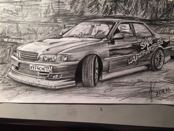 Toyota Chaser 100 рисунок