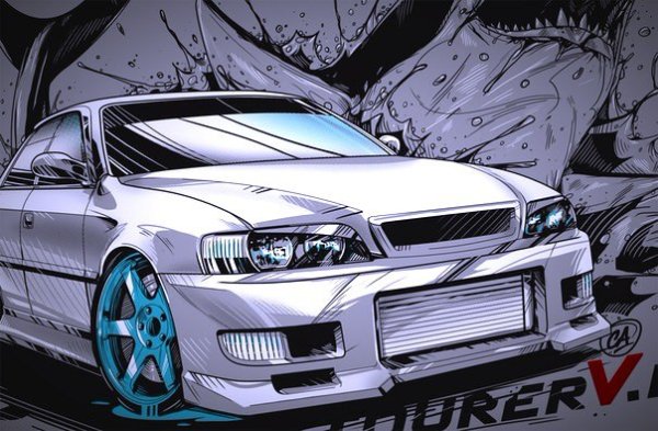 Toyota Chaser 100 арт