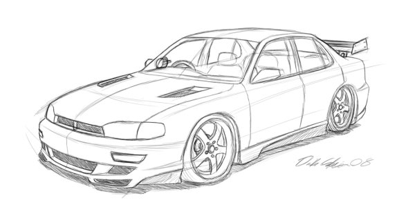 Тойота Супра Наброски