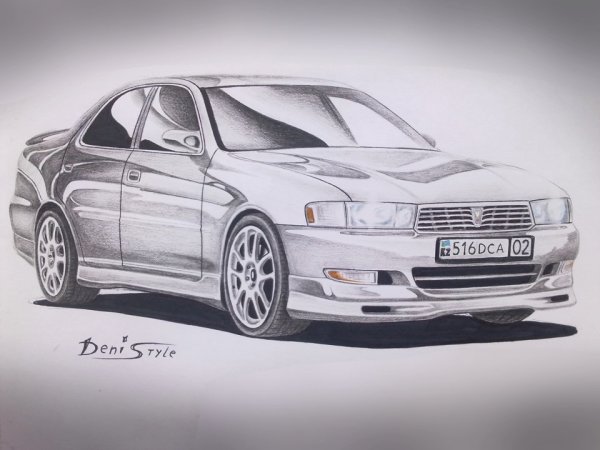 Toyota Cresta jzx100 рисунок