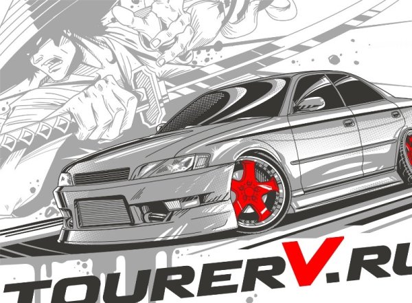 Тойота Чайзер 100 Турер v рисунок