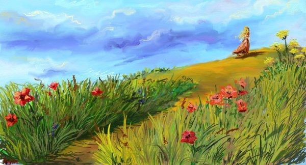 Донские степи кони Дон Лазорик картины маслом