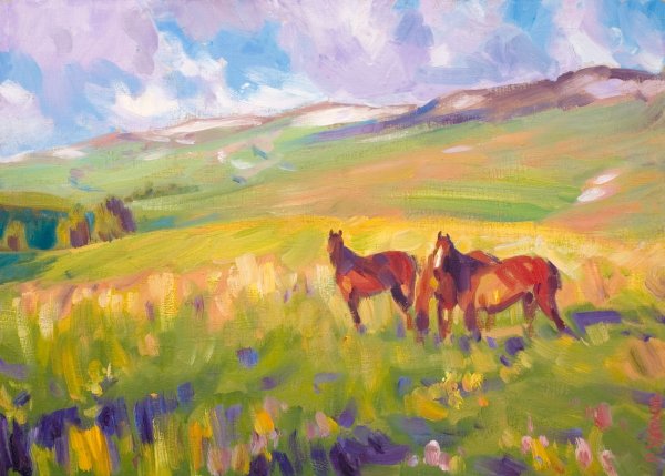 Борис Алексеевич Смирнов-Русецкий пастель