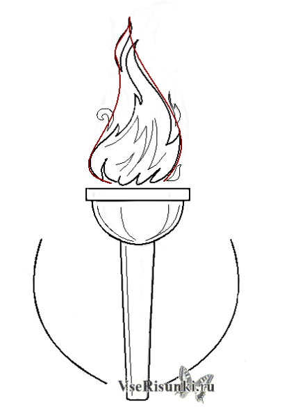 Стилизованный факел