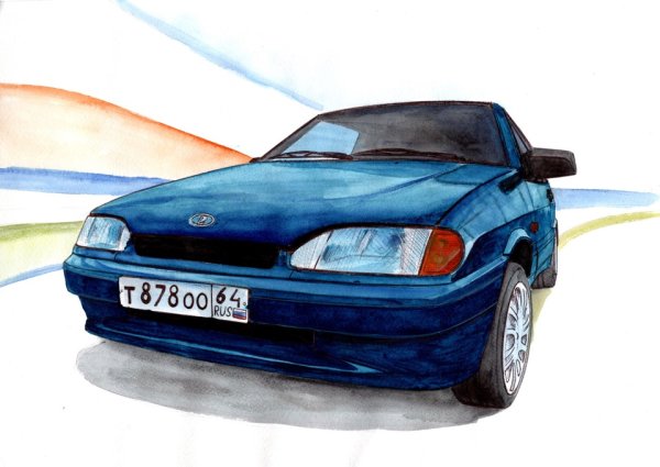 Нарисовать ВАЗ 2113