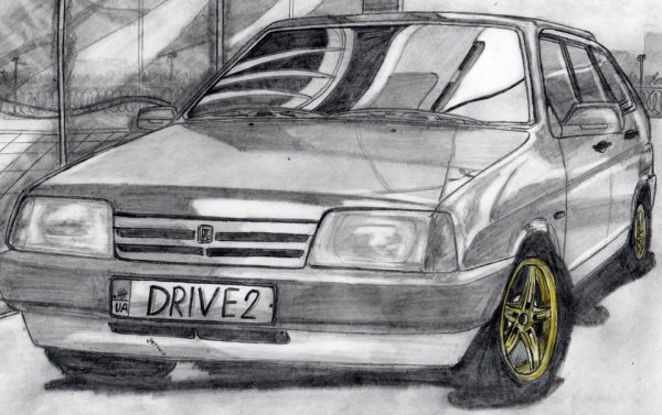 ВАЗ 2114 перед рисунок