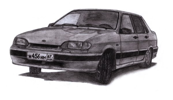 ВАЗ 2115 рисунок