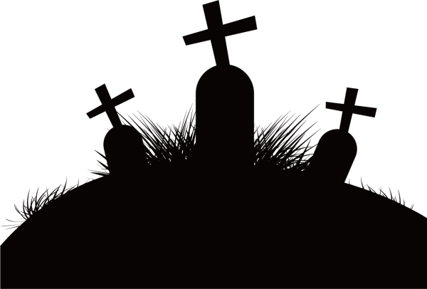 Могила силуэт