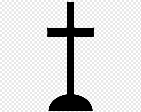 Крест Могильный черный