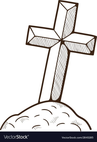 Холмик с крестом