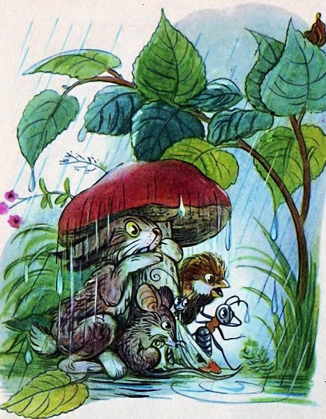 Владимир Сутеев под грибом