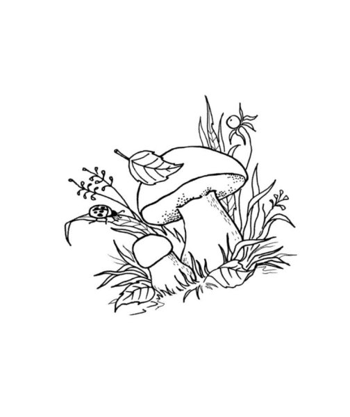 Сказка Сутеева под грибом