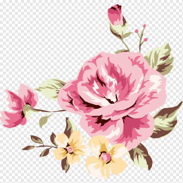 Цветочный орнамент пионы