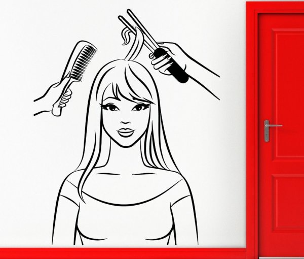 Раскраска профессия парикмахер